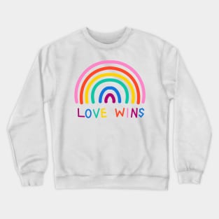 Love wins rainbow Crewneck Sweatshirt